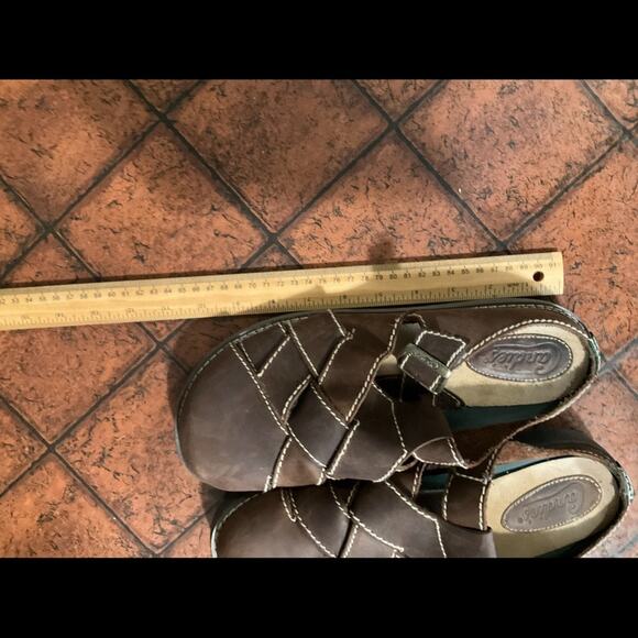 Candie's Brown Mules with Woven Leather Design - Picture 4 of 4